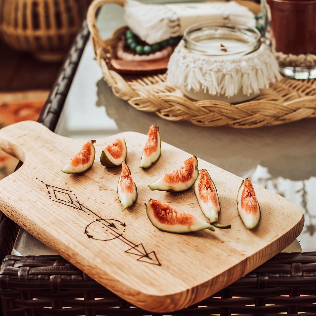 wooden food plate