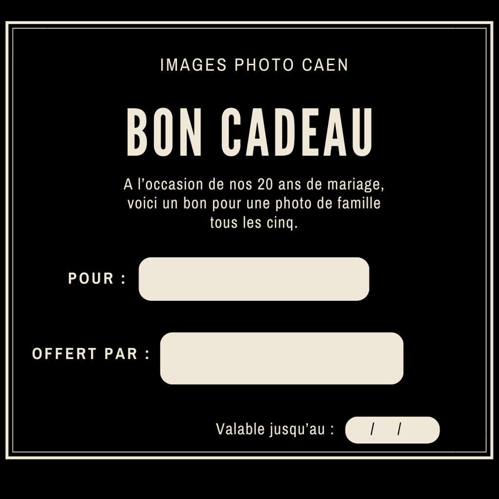 Carte cadeau de notre magasin