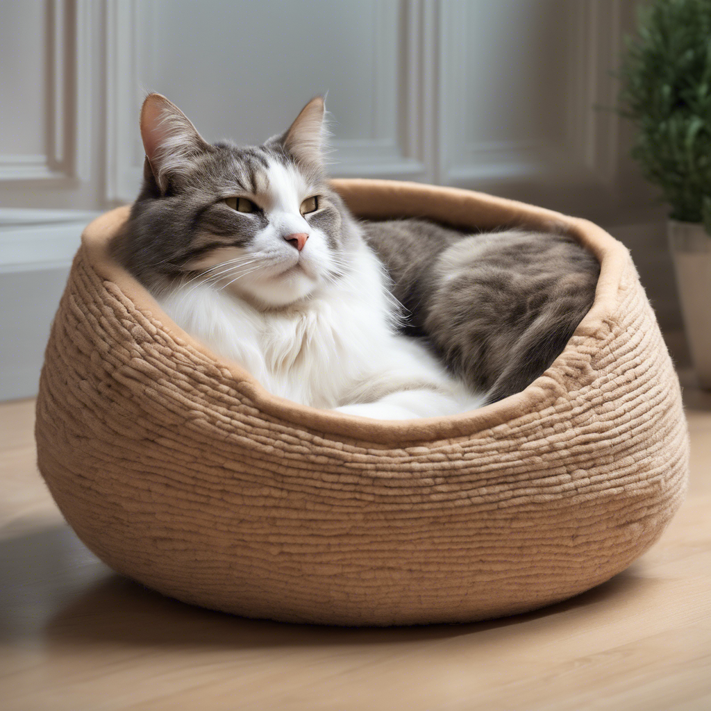 a cat in a basket basket weave basket