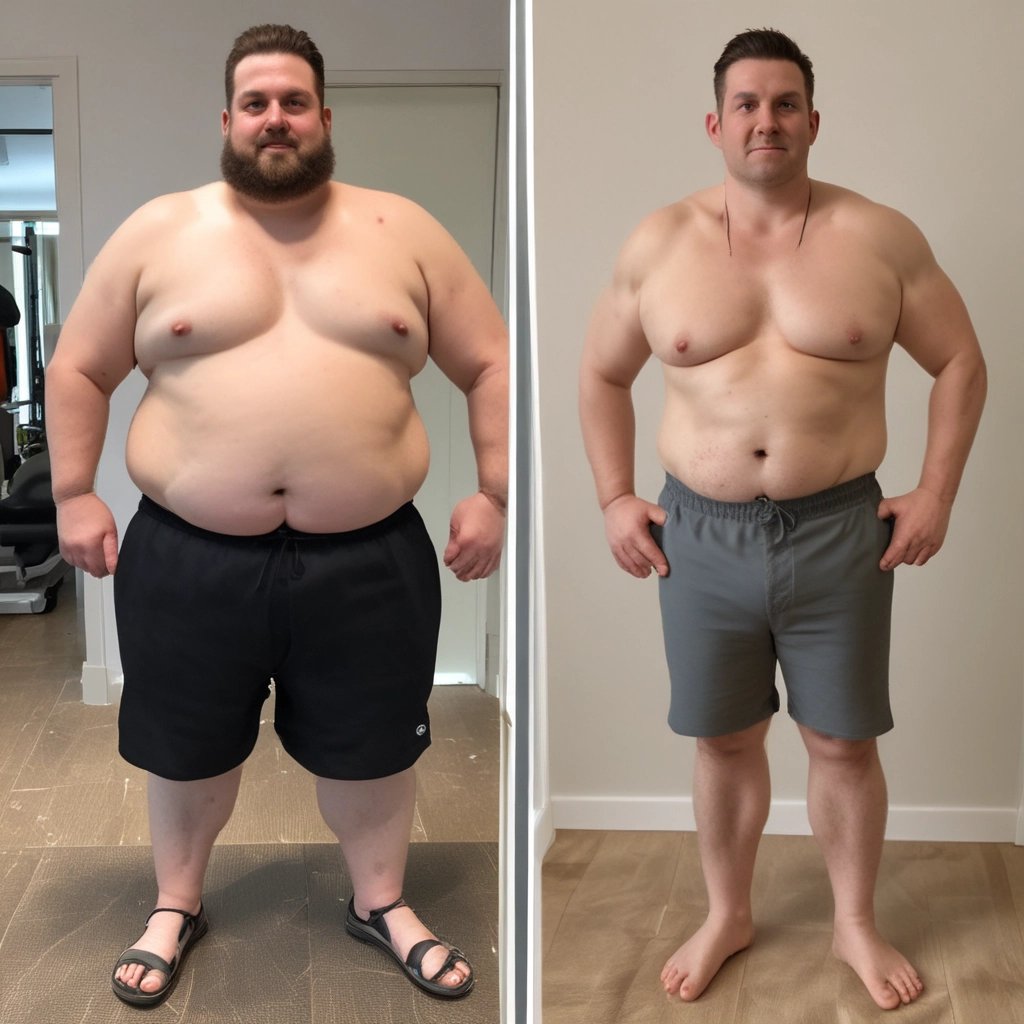 Vorher und Nachher Bild