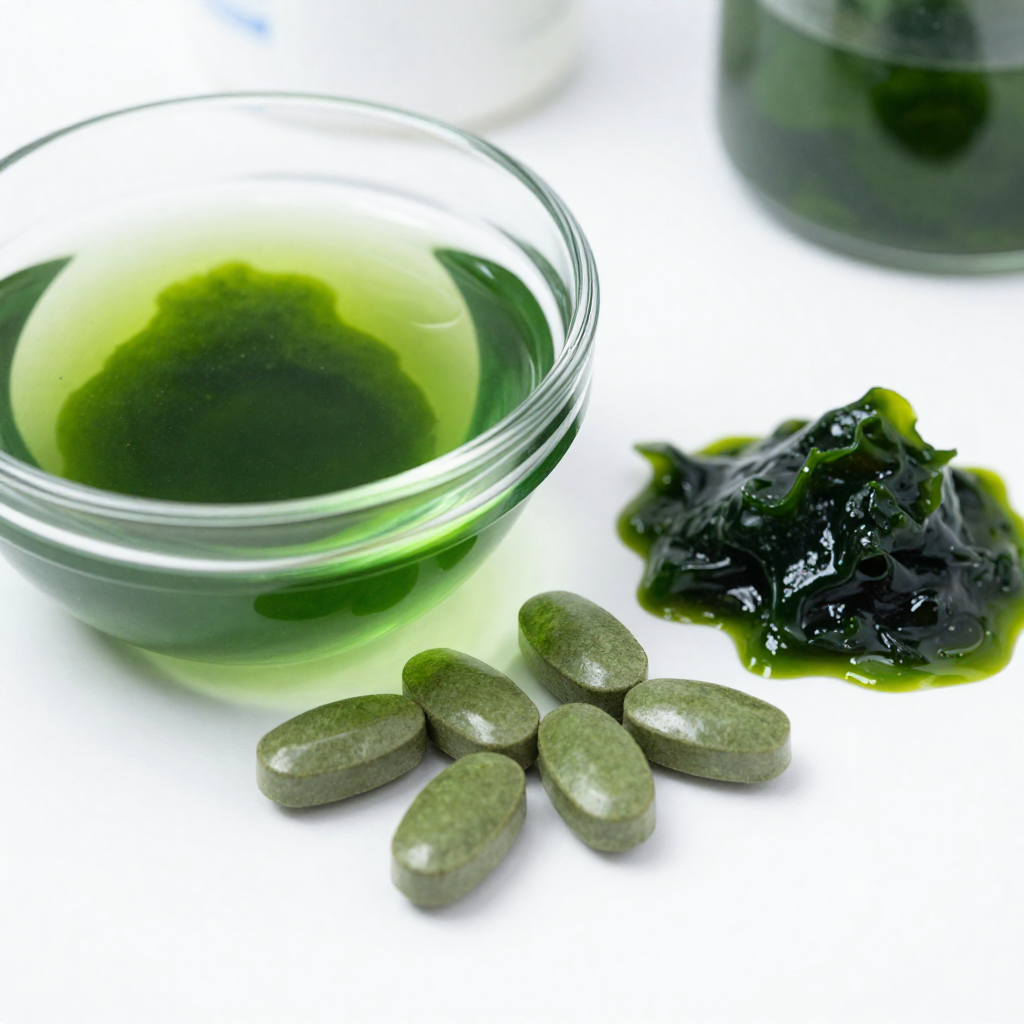 Green spirulina and chlorella supplements for natural healing and spiritual awakening