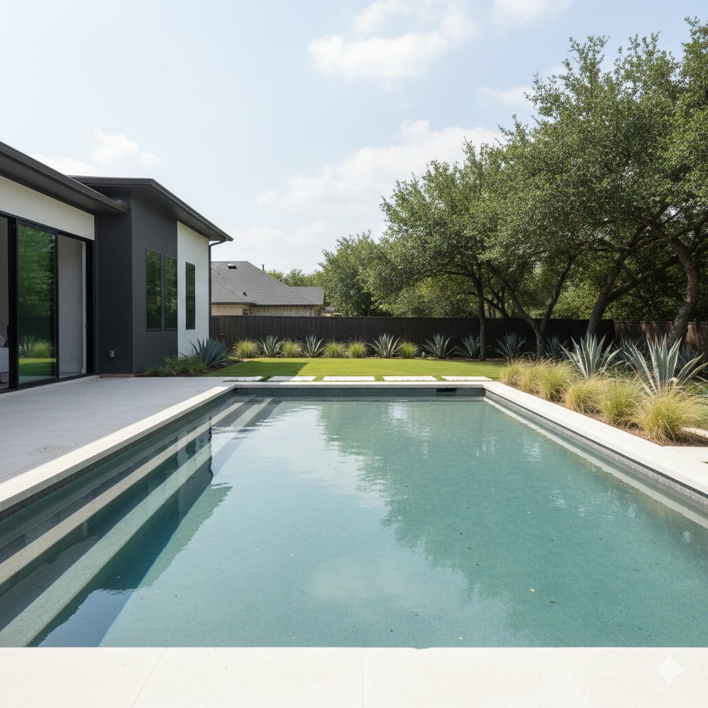 Unbalanced chemistry in a pool in Central Texas