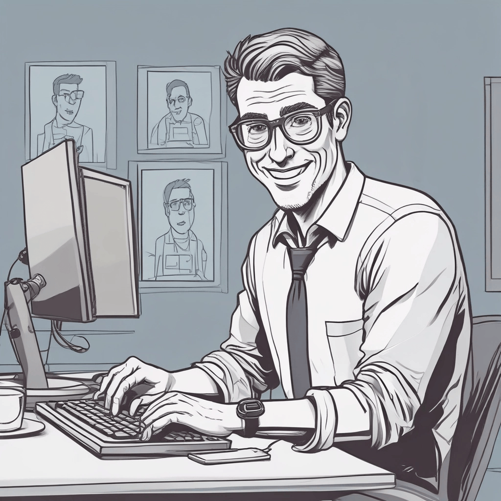 Mister D portrait, he is expert in automatic layout and automatic catalogs PDF generation.