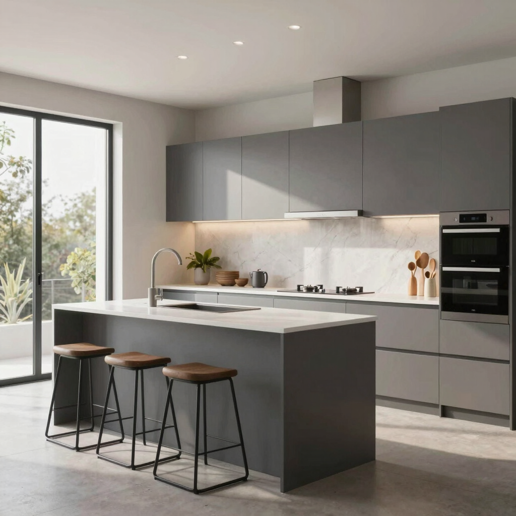 photo of white staircase