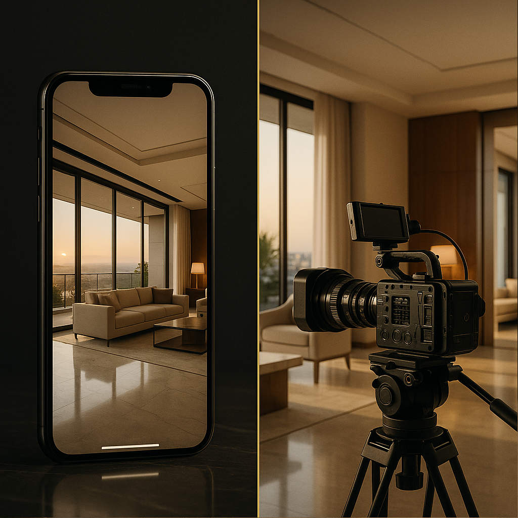 Immobilien-Videopaket mit Reel, Immobilienvideo und Drohne