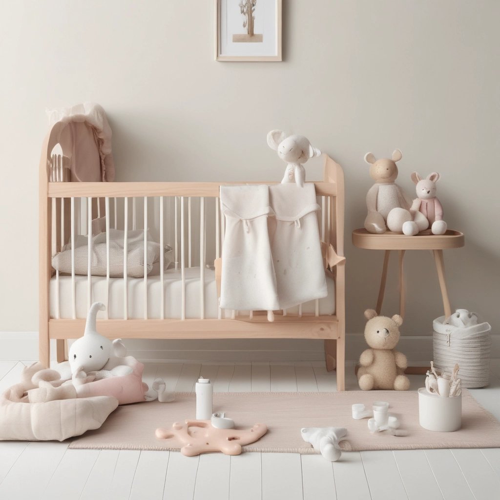 boy sitting on white cloth surrounded by toys
