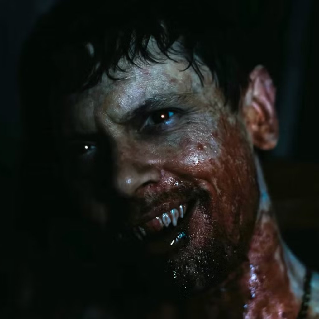 a group of people standing in front of a giant robot