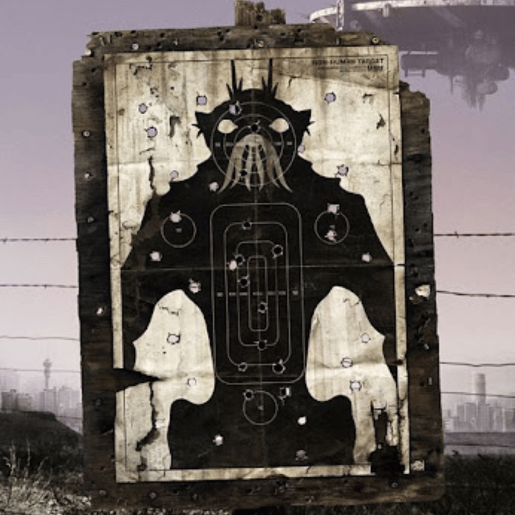 a man in a green jacket standing in front of a car