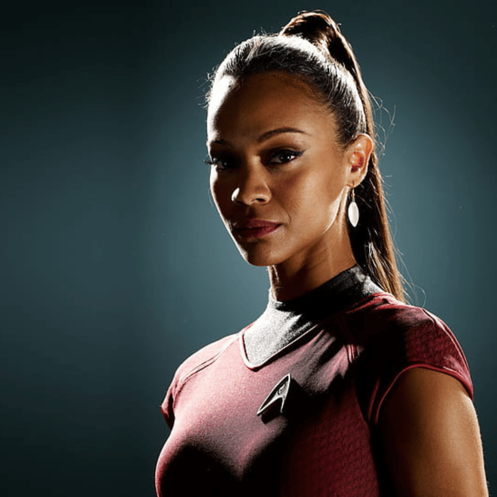 two men standing on a roof top with a city in the background