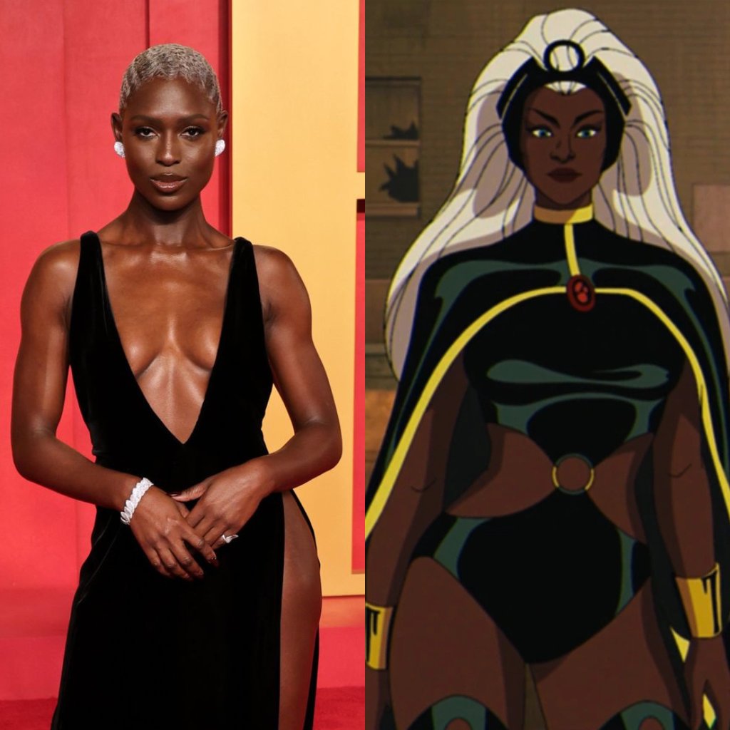 Jodie Turner- Smith as Storm in X-men 97' fancast