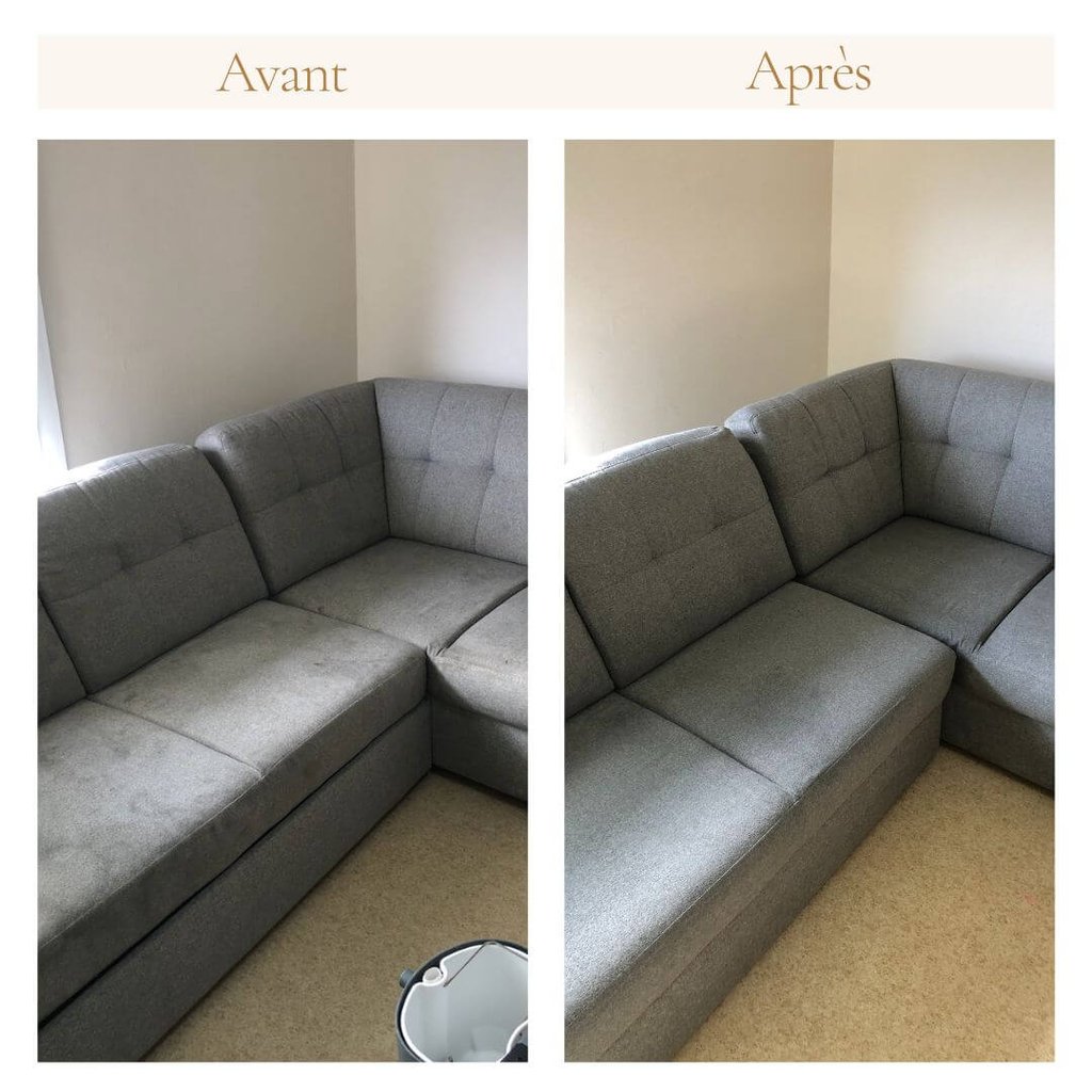 nettoyage de canapé Nantes apres