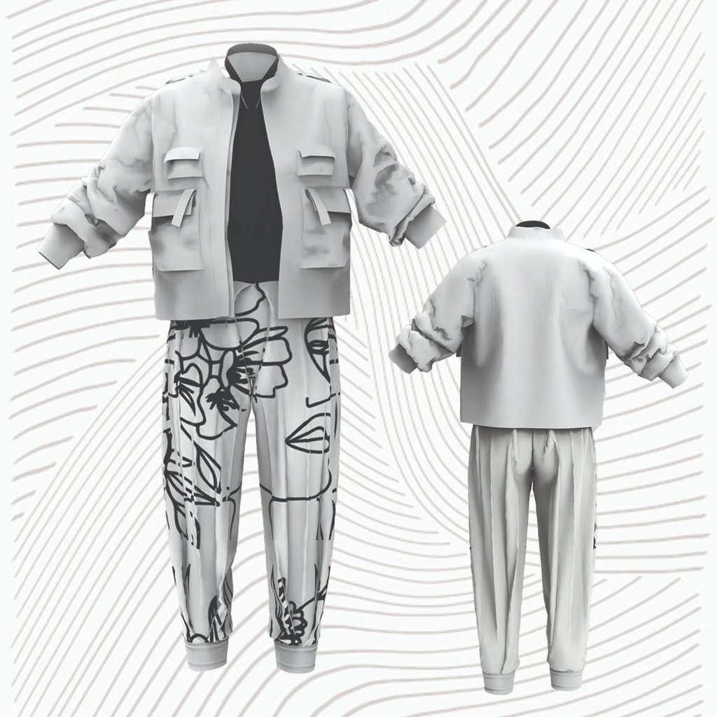 3D streetwear fashion render by Cavity Studios highlighting bold and contemporary design.