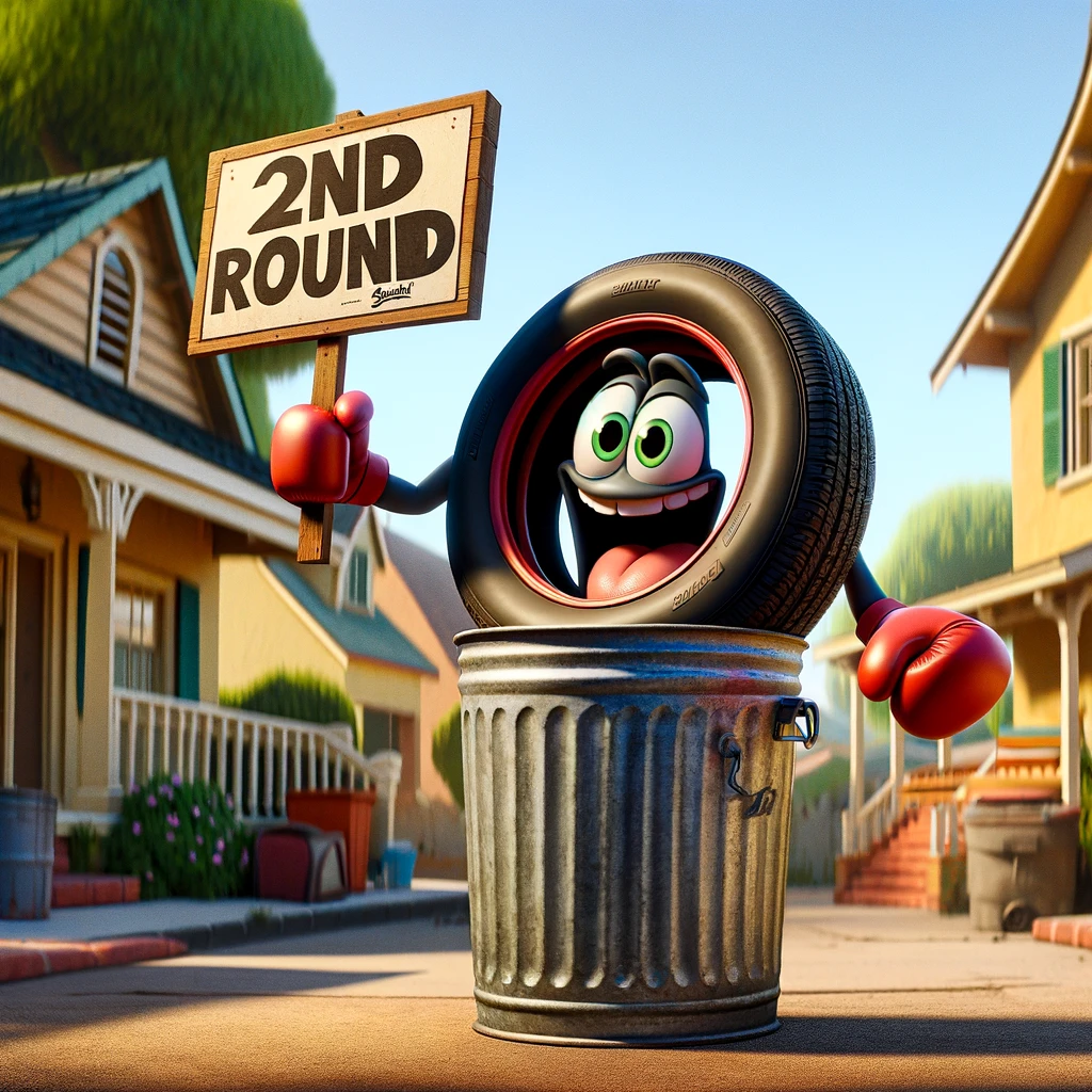 Neumáticos reciclados para hacer pintura impermeable 