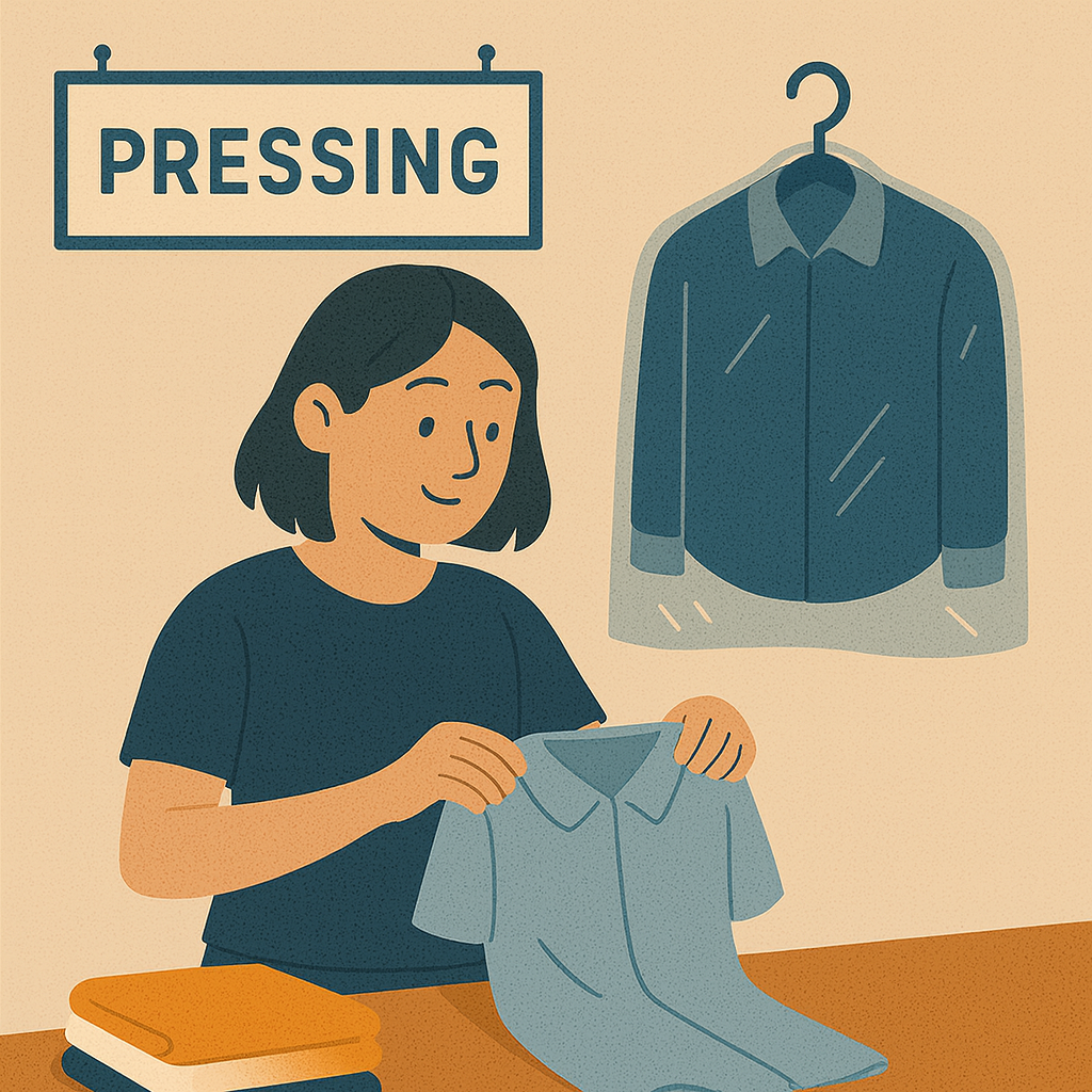 Dépôt ou retrait au pressing