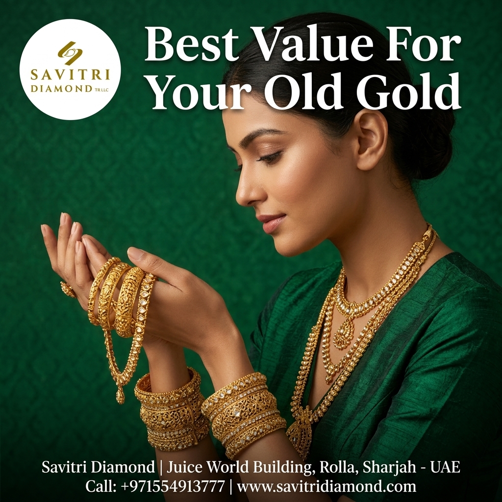 Get Instant Cash for Your Old Gold in Sharjah: Trust Savitri Diamond
