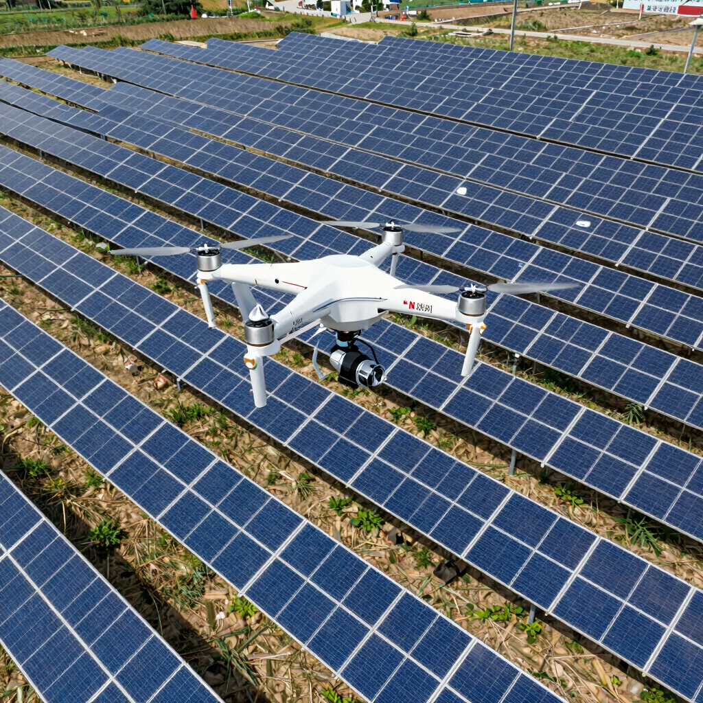 Inspekcja instalacji fotowoltaicznej dronem
