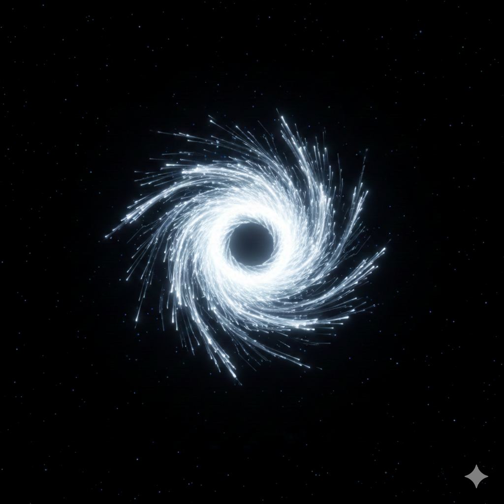 a black hole in the center of a black hole