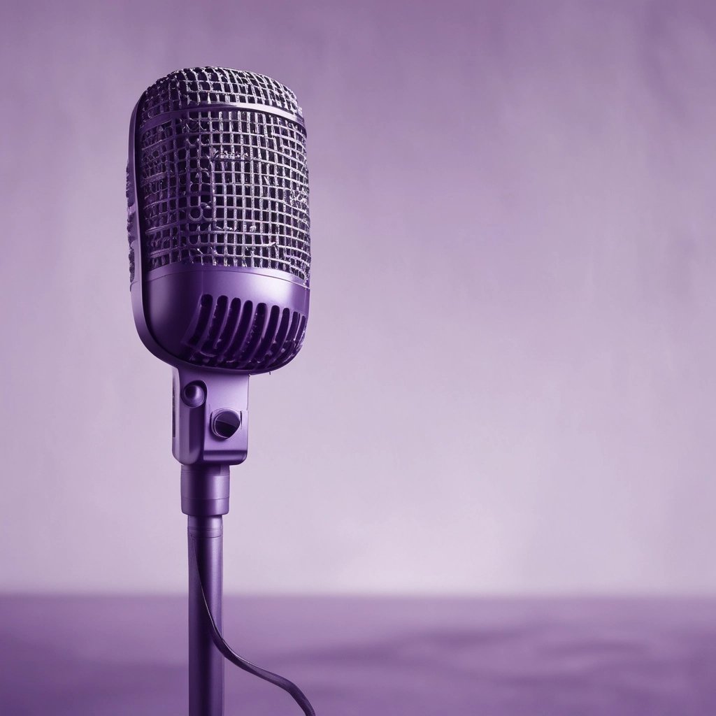 condenser microphone with black background