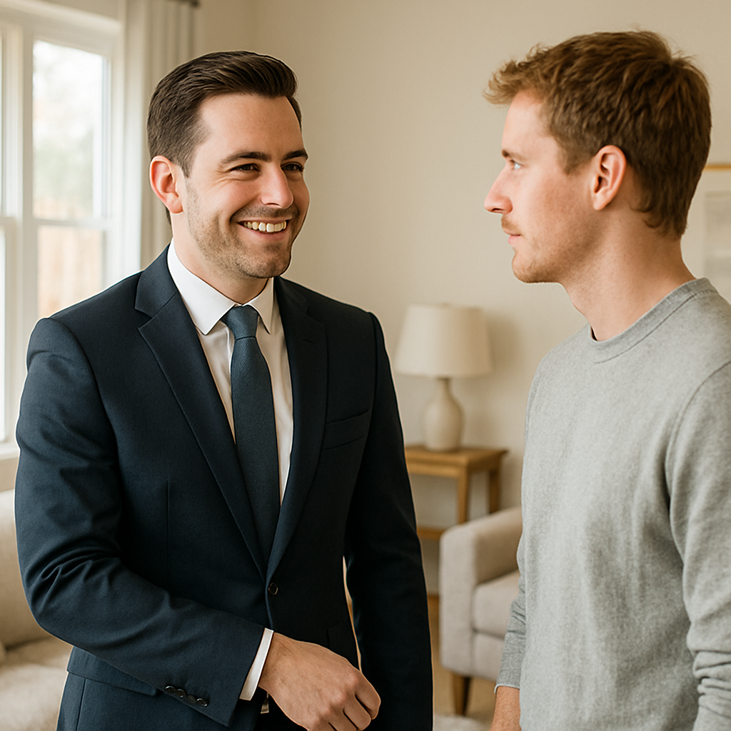 Buying talking to seller