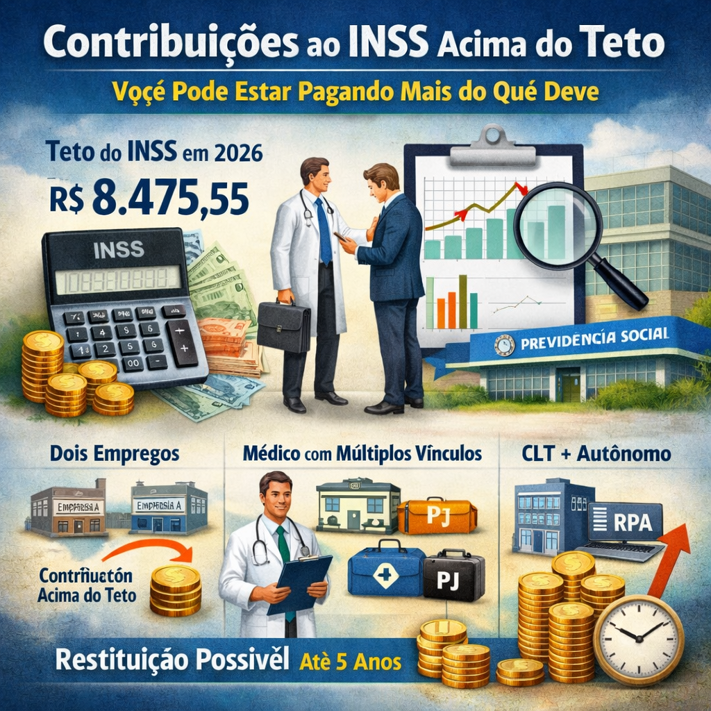 Contribuições ao INSS Acima do Teto em 2026