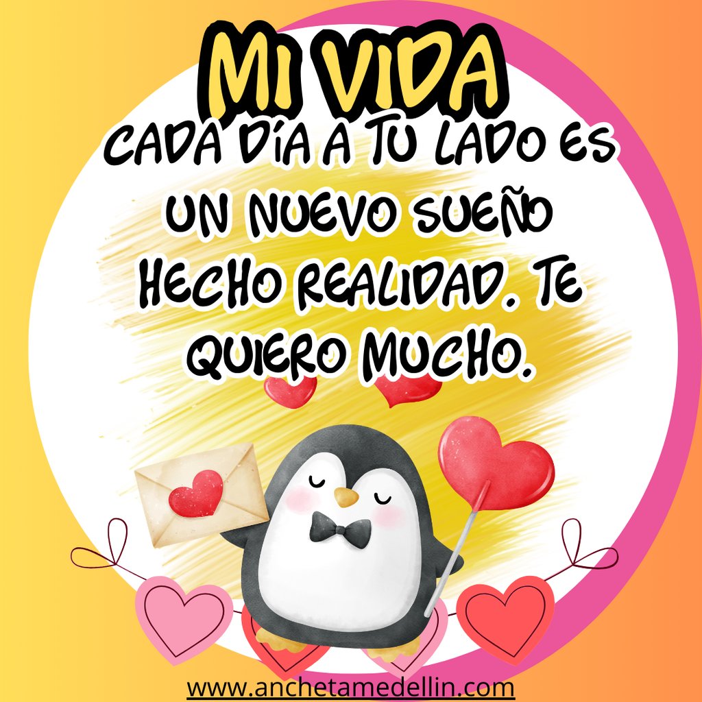 a penguin with a penguin in a heart shaped frame