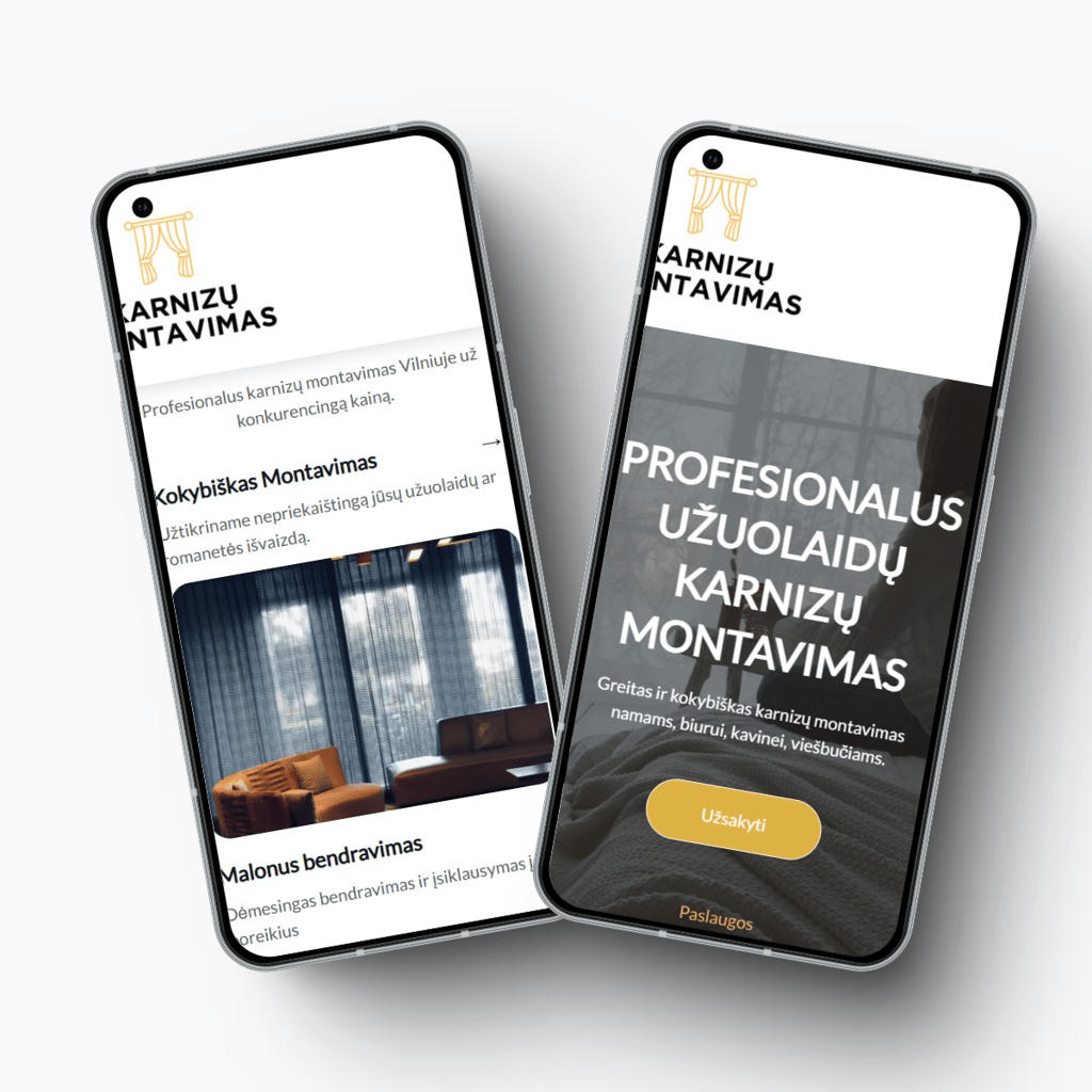 karnizumontavimas.lt web plus