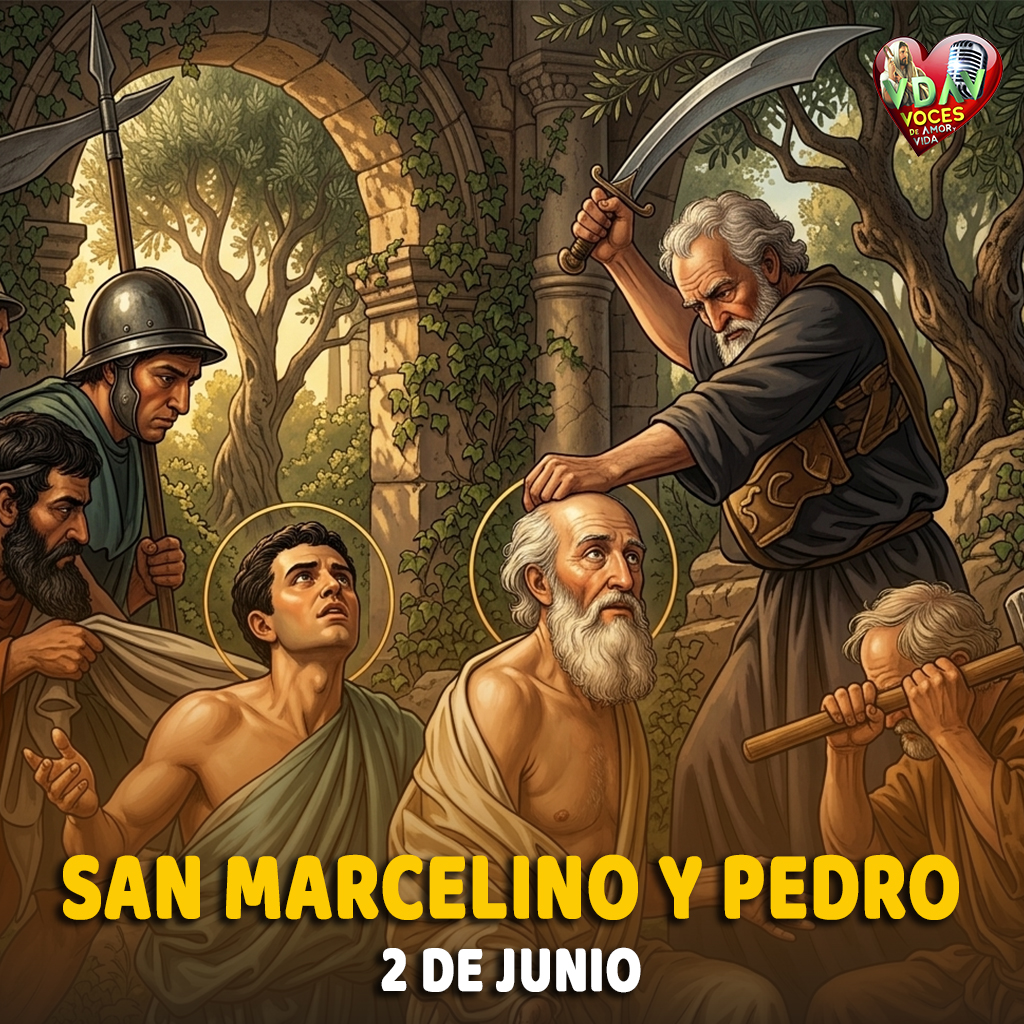 Santo de hoy 2 de junio Marcelino y Pedro, mártires (+ 304)