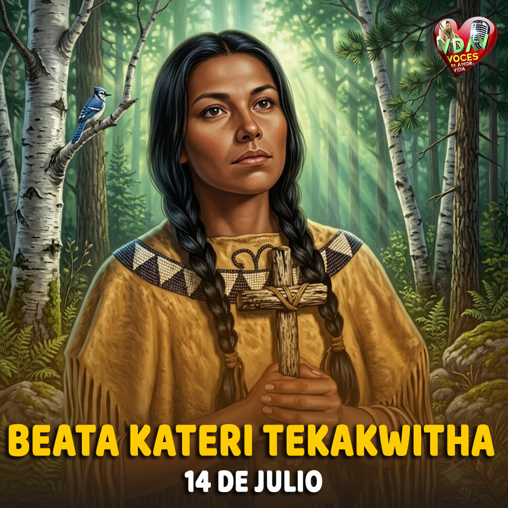 Santo de hoy 14 de julio. Beata Kateri Tekakwitha, Virgen (+ 1680)
