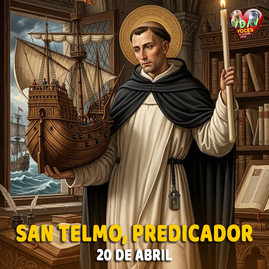 20 de abril. San Telmo, Predicador (+ 1240)