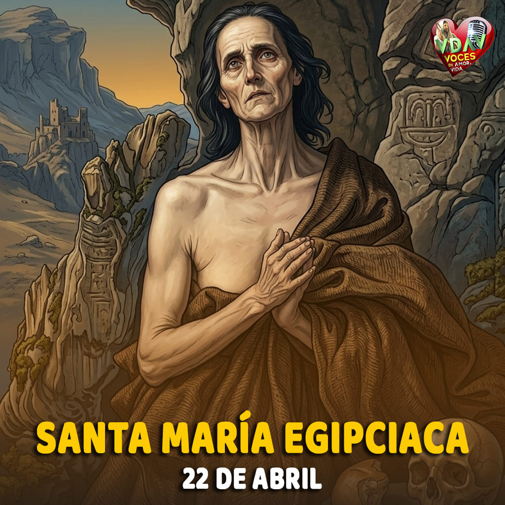 Santo de hoy 22 de abril. Santa María egipciaca, Penitente (s. V)