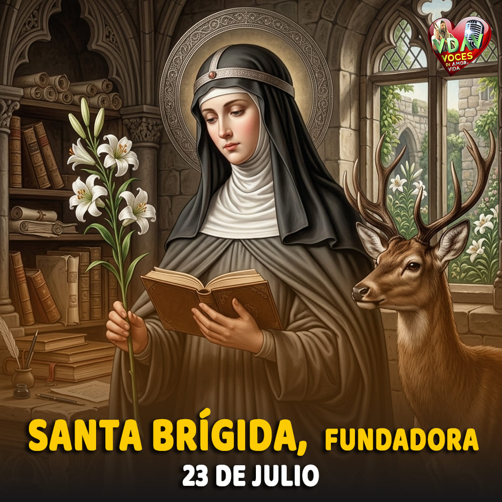 Santo de hoy 23 de julio. Santa Brígida, Fundadora (+ 1373)