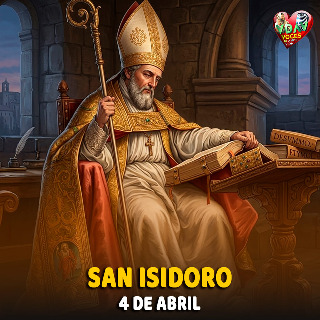 4 de abril. San Isidoro,Arzobispo de Sevilla (+ 636)