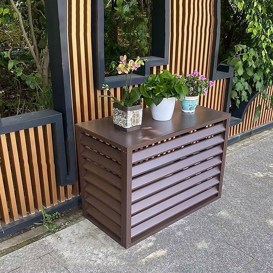 Декоративна и защитна решетка за покриване на външно климатично тяло