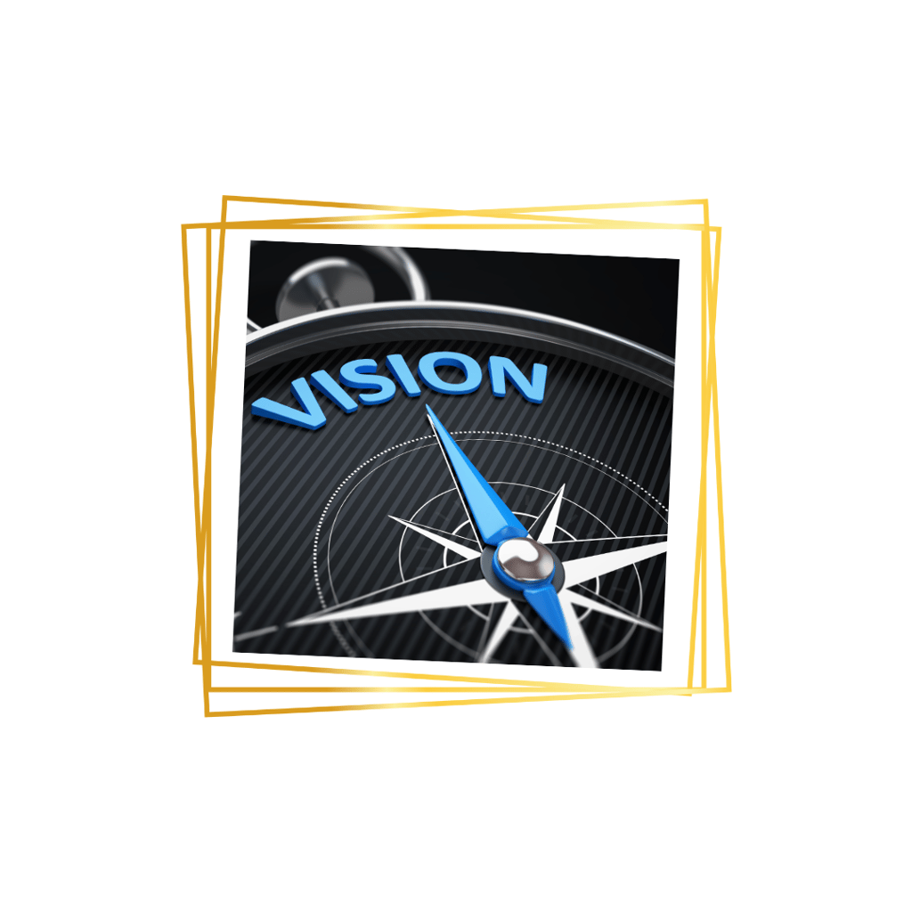 a compass - shaped picture of a compass - shaped object with the word vision on