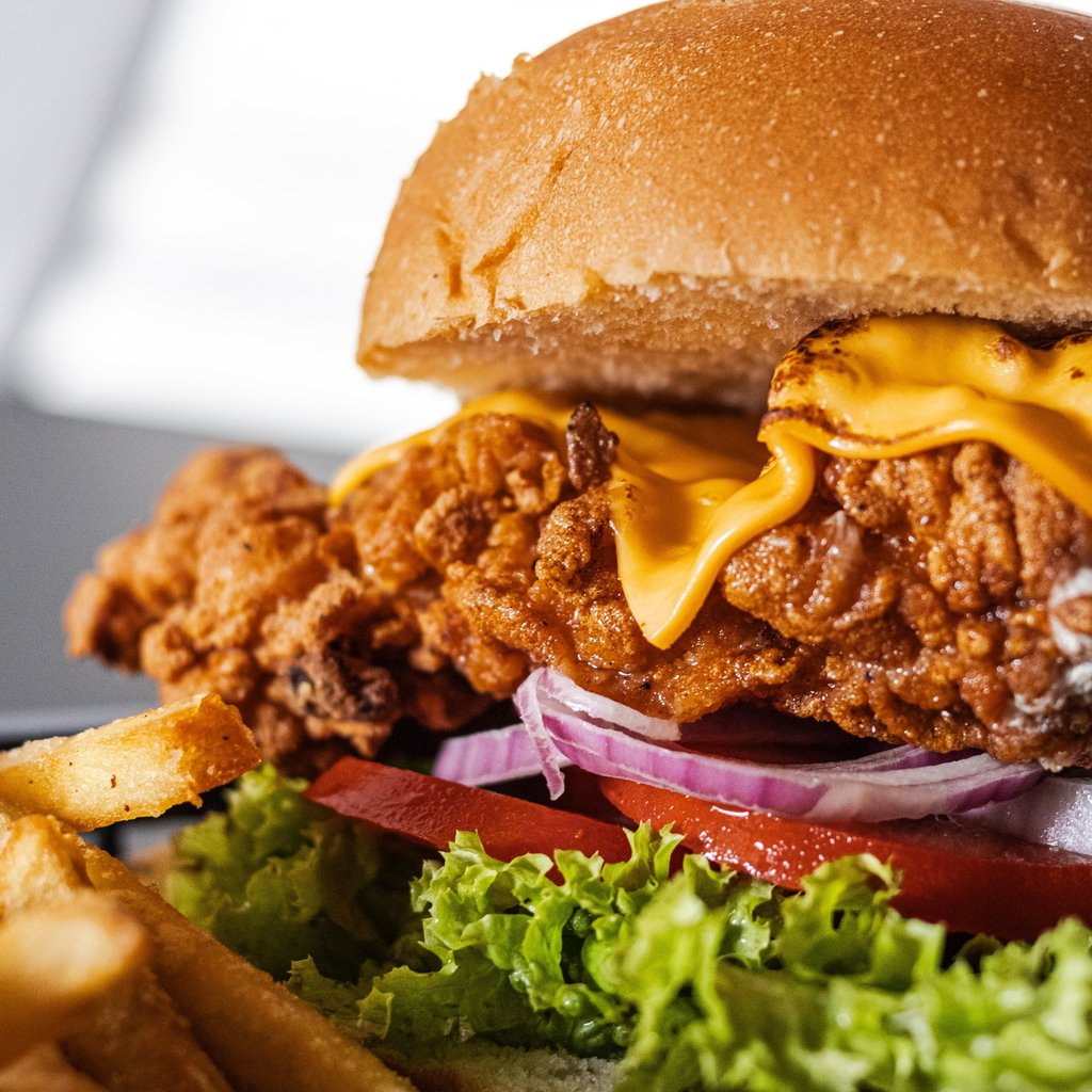 crunchy chicken burger