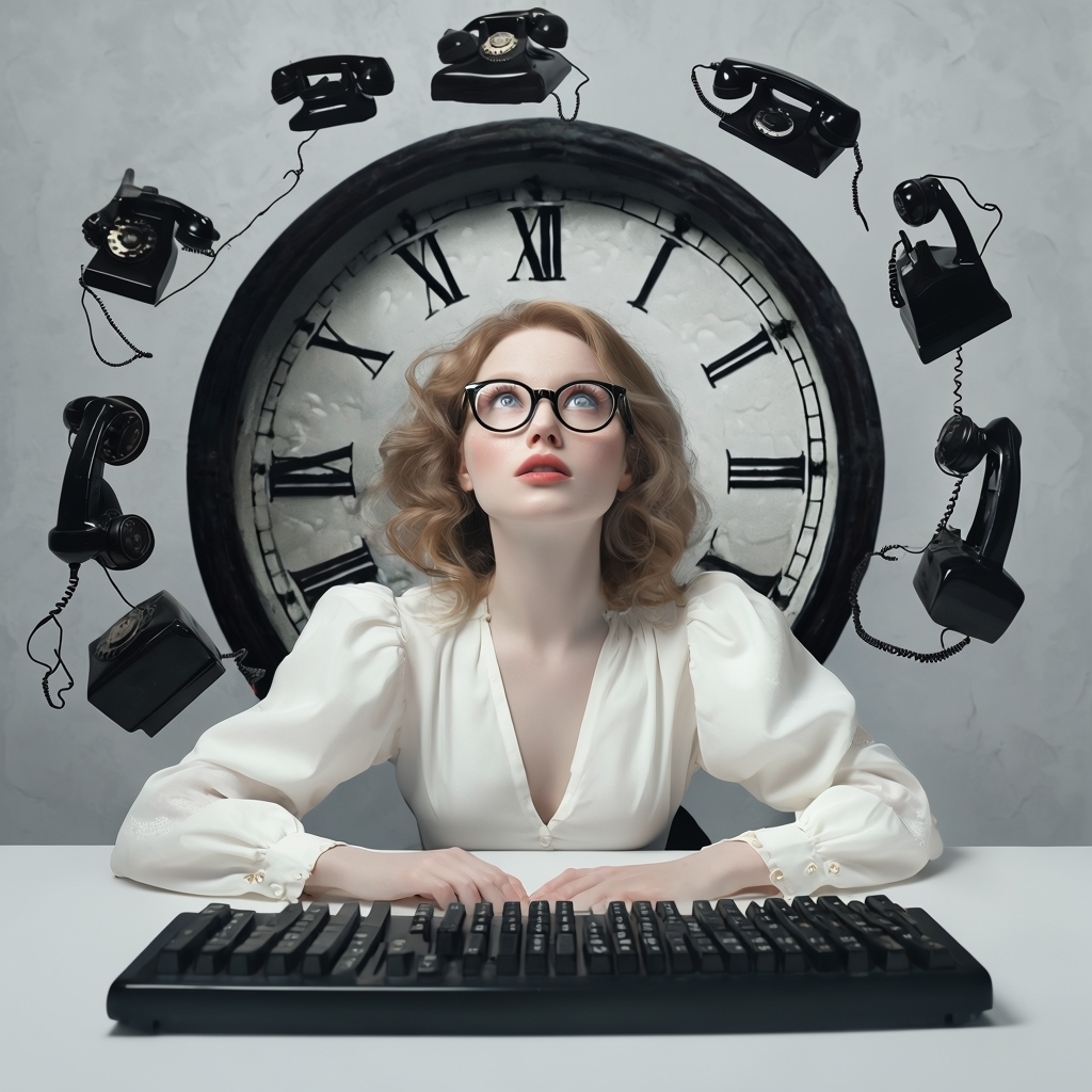 alice in numberland taking calls from existing and potential bookkeeping clients