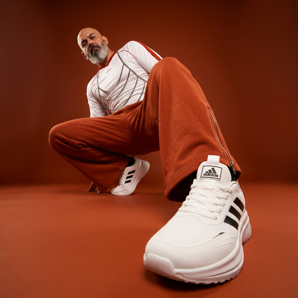 تصوير احترافي حذاء اديداس الرياضي