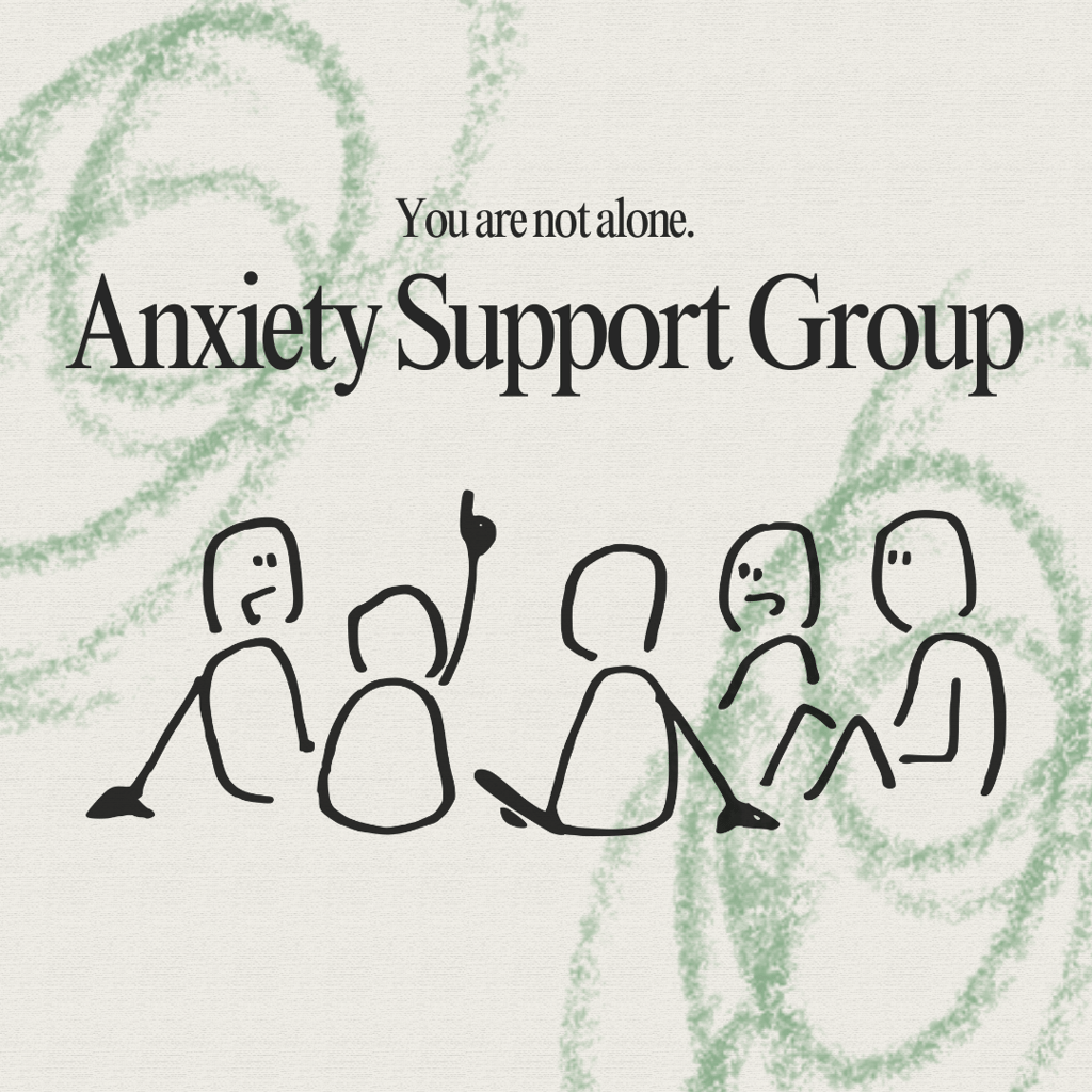 a group of stick figures sitting in a circle