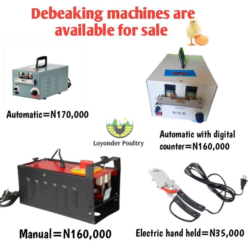 Debeaking machine