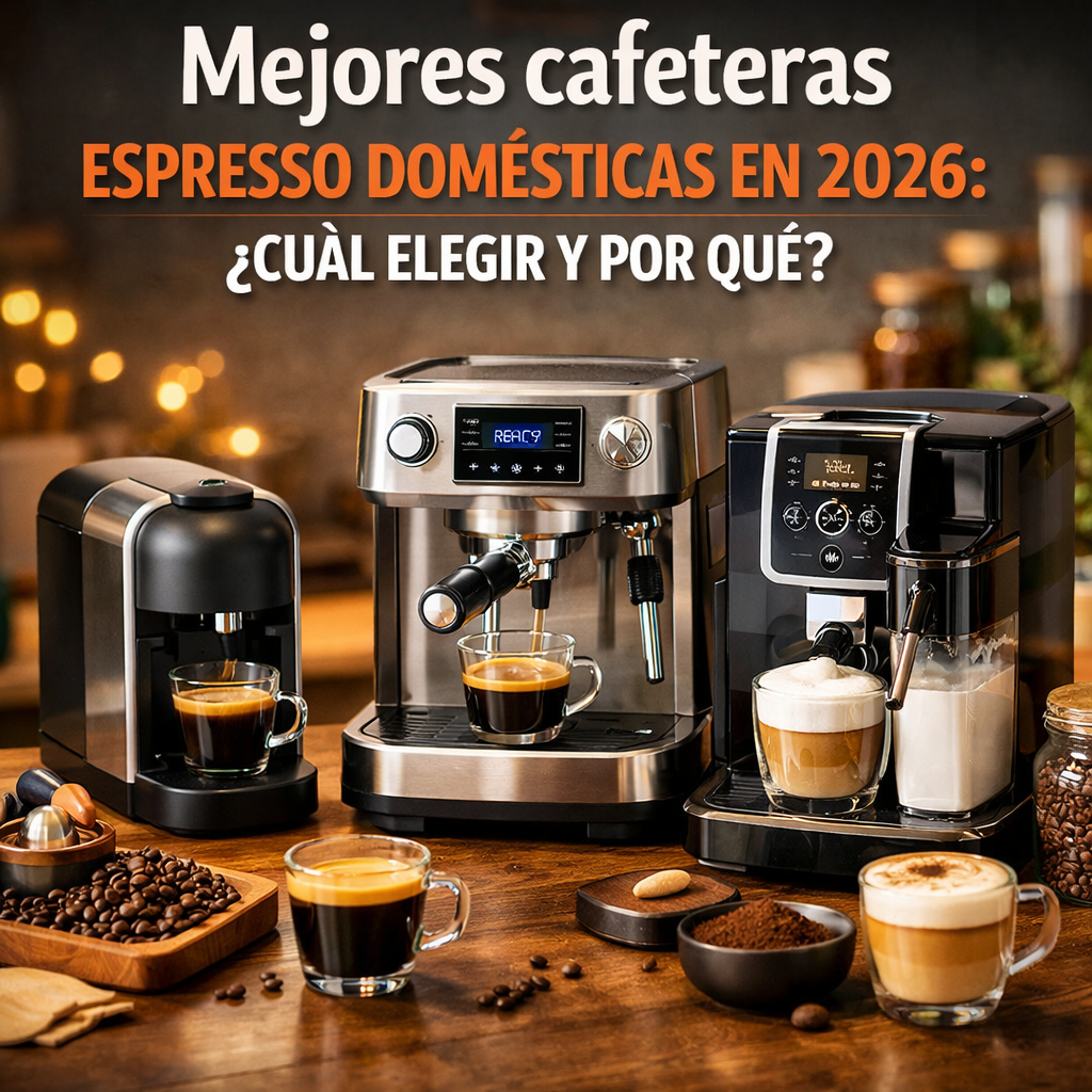 Mejores cafeteras espresso domésticas