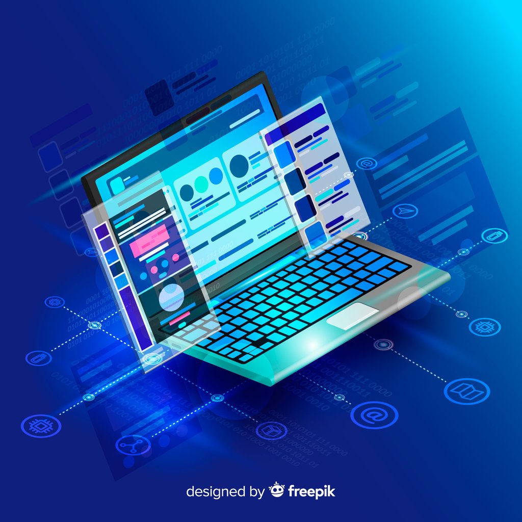 Una laptop mostrando el desarrollo de una página web