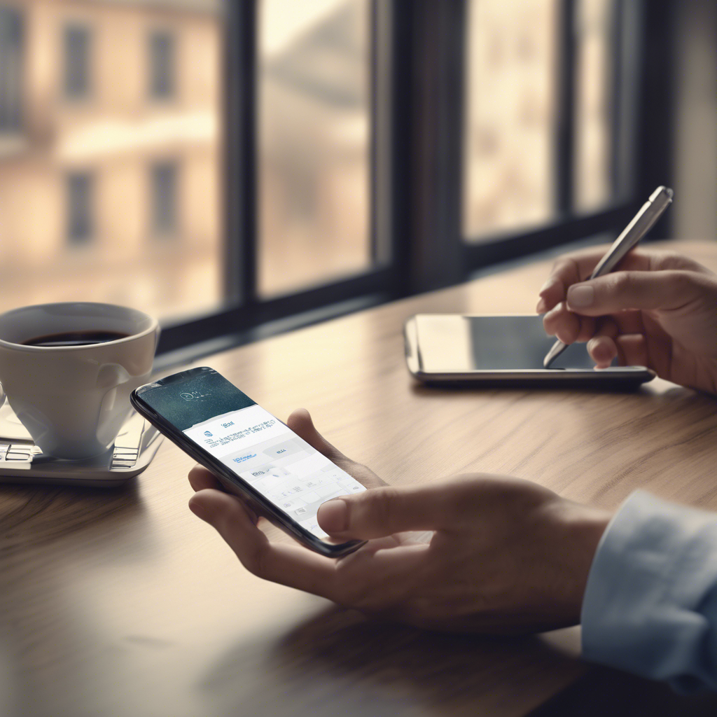black smartphone showing white medication pill