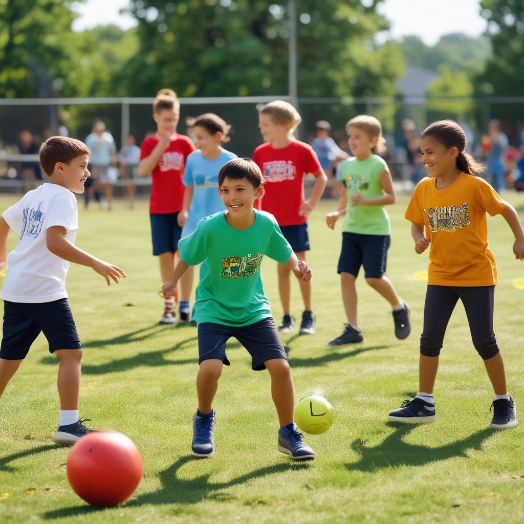 Young athletes engaged in a dynamic outdoor training session under coach supervision.