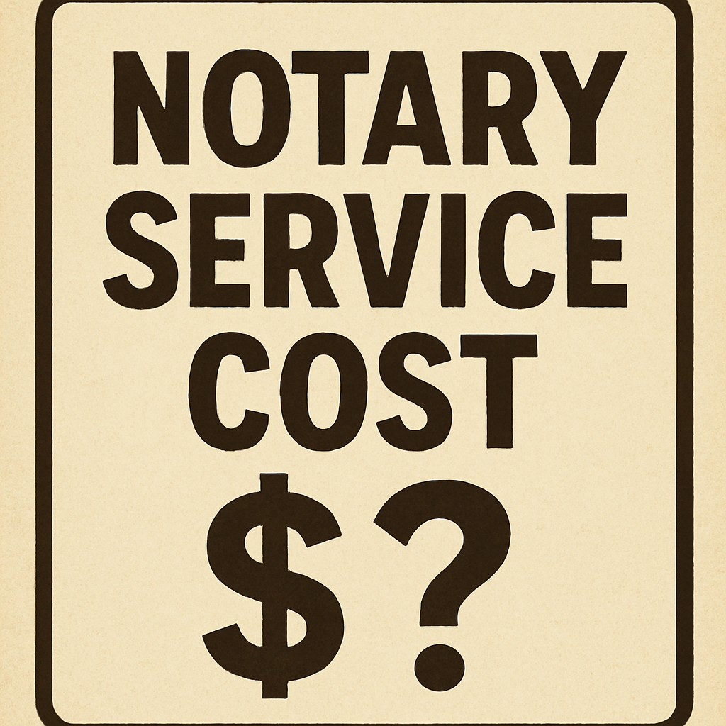 Notary Service Cost