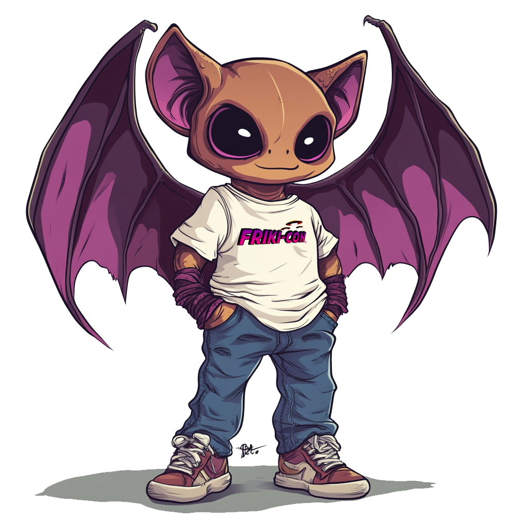 a cartoonish bat batu batu batu