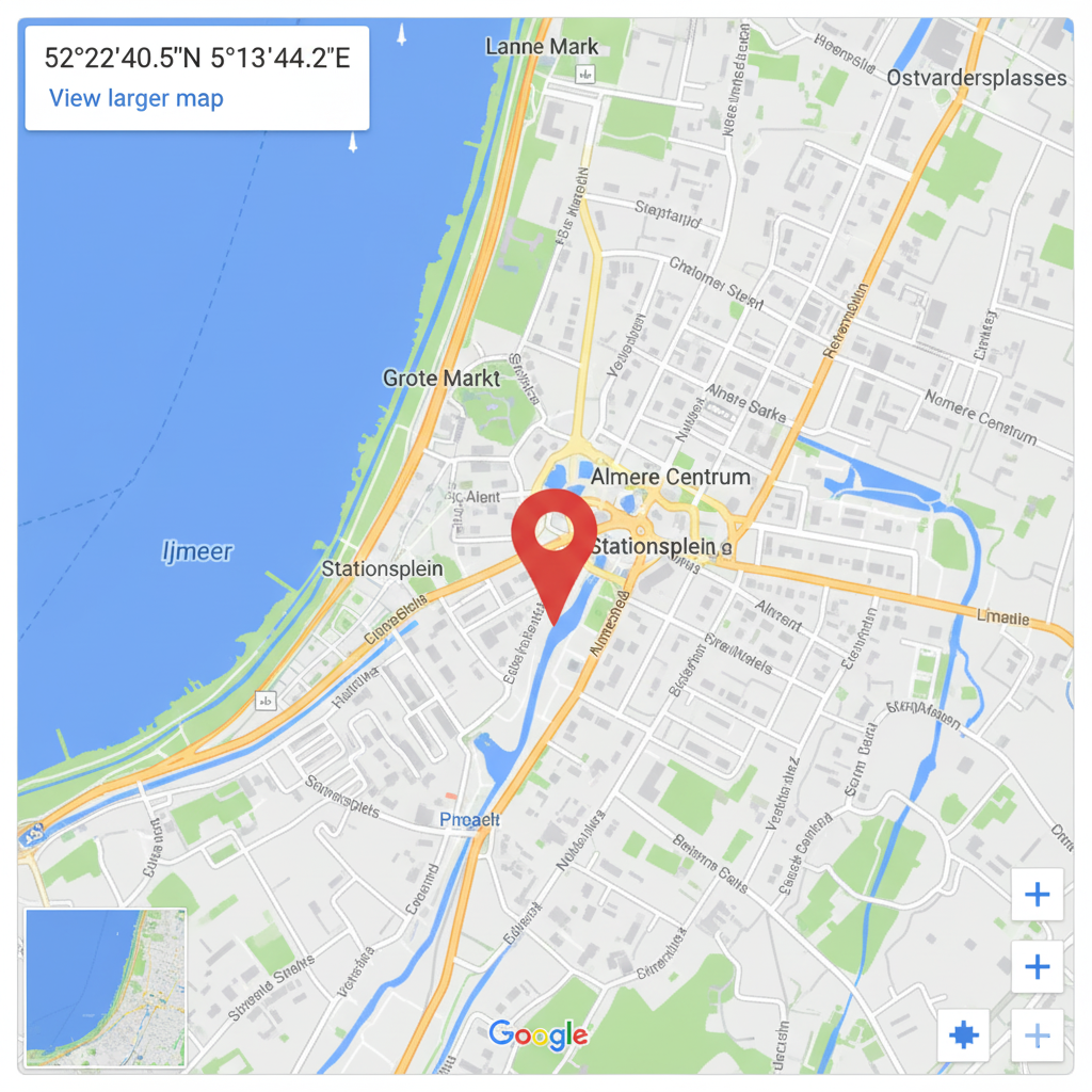 google maps image naar Almere