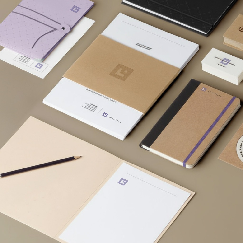 Set di cancelleria coordinata per architetti