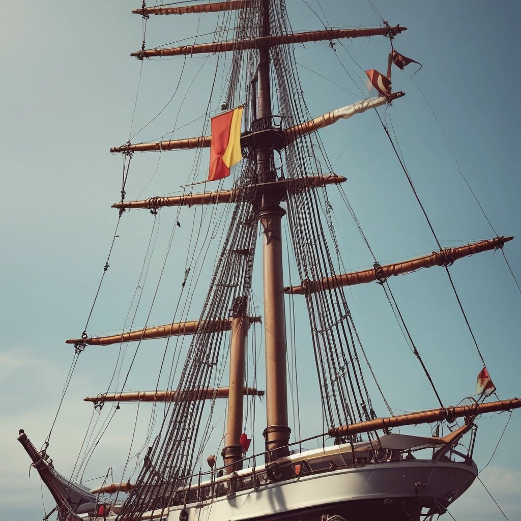 red, yellow, and blue flag during daytime