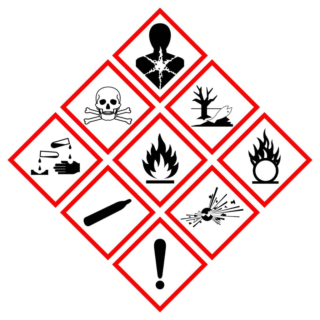 COSHH regulation symbols