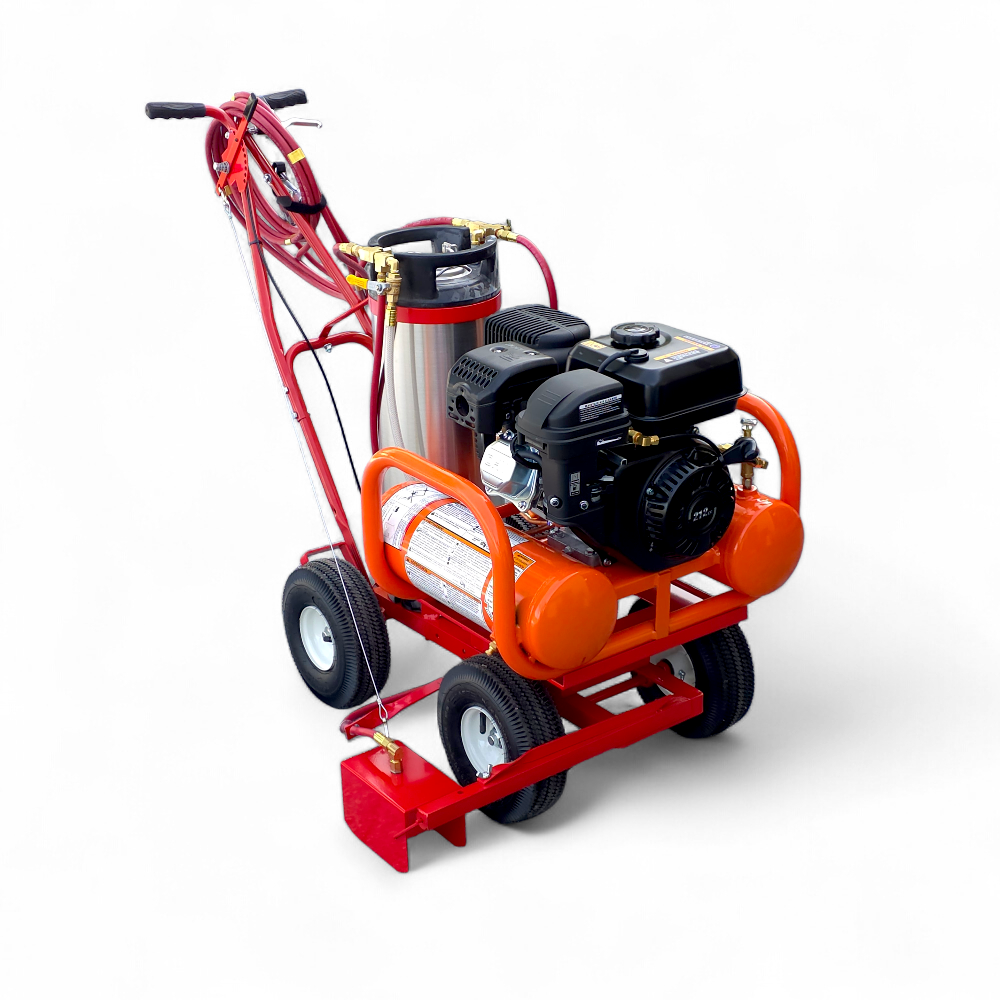 model t2000 commercial paint striping machine made for striping lines on parking lots